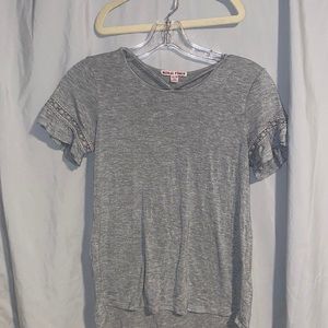 Gray dress top